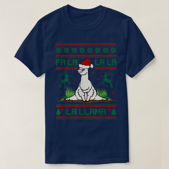 Llama Ugly Christmas Sweater Christmas Gift For Me (Diseño del anverso)