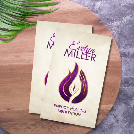 Llama violenta - Tarjeta de presentación con llama