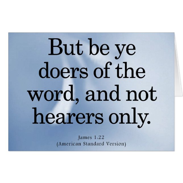 Llamada a la acción James 1-22 (Anverso (Horizontal))