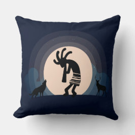Llamada de la almohada lumbar del Kokopelli
