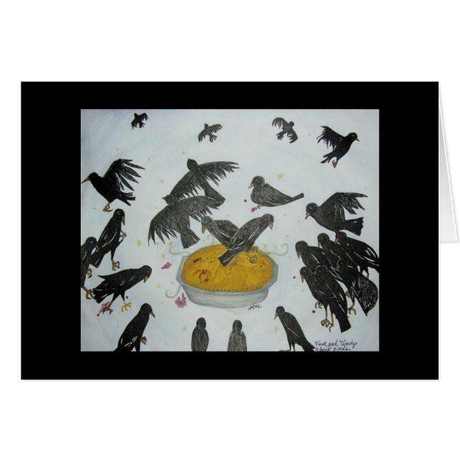 Llamada de la tarjeta del cuervo (Anverso (Horizontal))