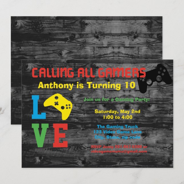 Llamada de toda la invitación de la fiesta de (Anverso / Reverso)