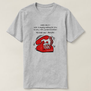 Llamada en dios para la camiseta del cristiano de