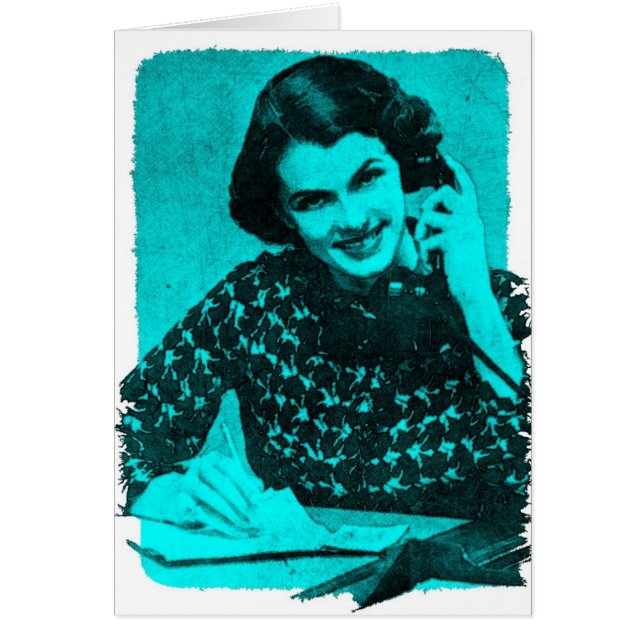 Llamada telefónica de Vintage (Frente)