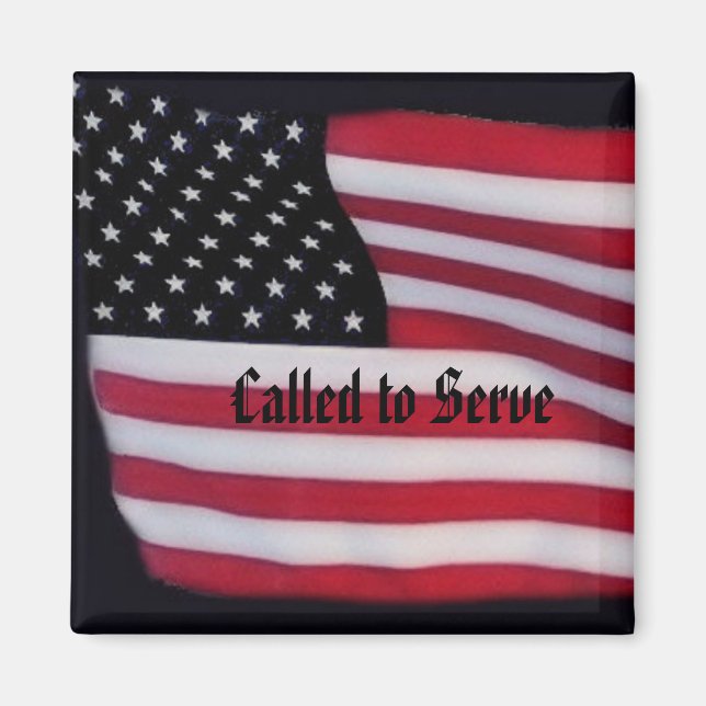 llamado a servir imán (Frente)