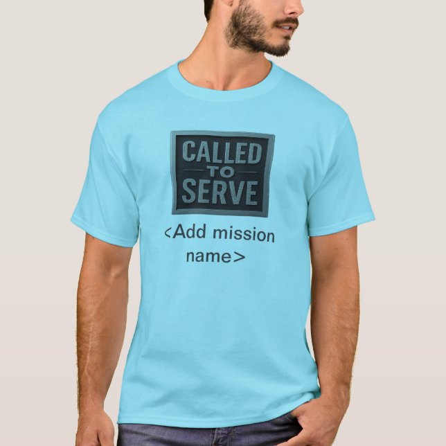 Llamado para servir camisetas de hombres LDS (Anverso)