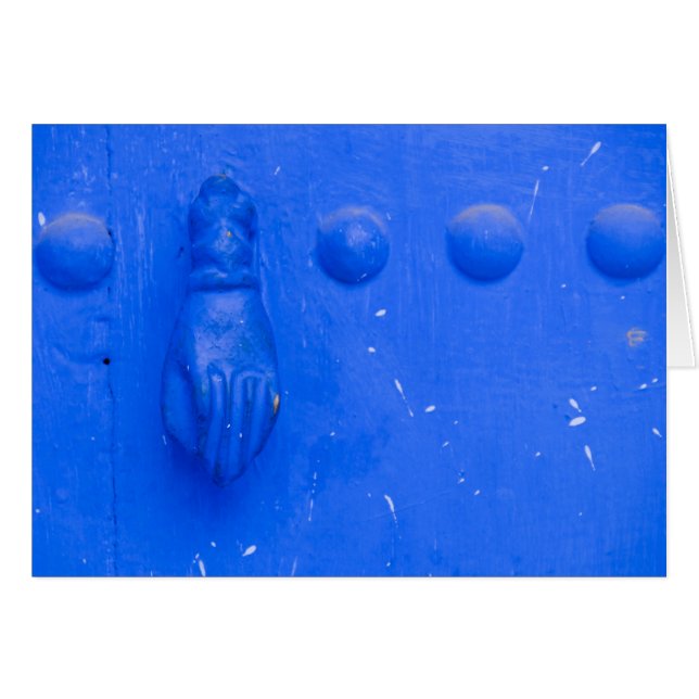 Llamador de puerta azul (Anverso (Horizontal))