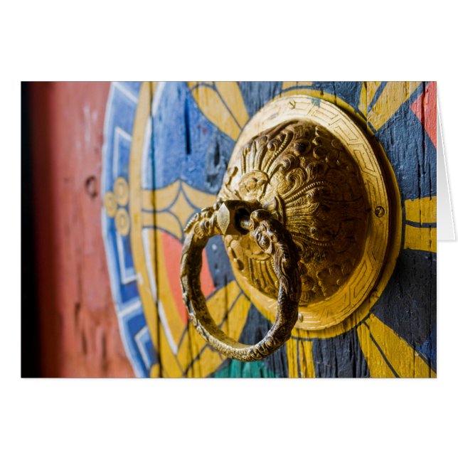 Llamador de puerta colorido (Anverso (Horizontal))