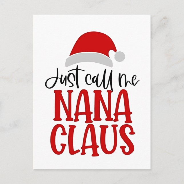 Llámame Nana Claus Mamá de Navidad (Anverso)