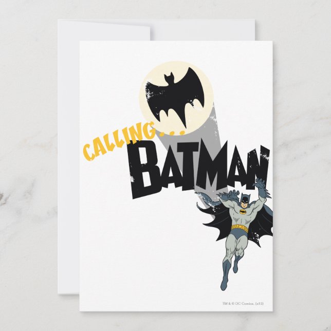 Llamando a Batman Graphic (Anverso)