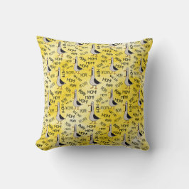 Llamando a Cojín decorativo de mamá 16"x16"