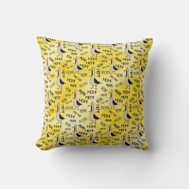 Llamando a Cojín decorativo de mamá 16"x16" (Anverso)