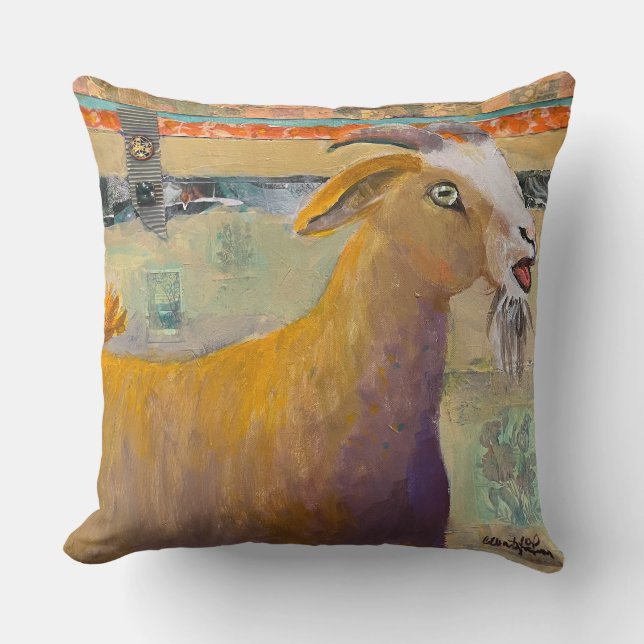 Llamando a la almohada de tiro de cabra (Anverso)