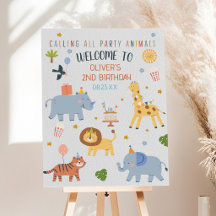 Llamando a Todos los Animales de Fiesta Cumpleaños