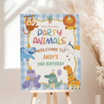 Llamando a todos los animales de fiesta Cumpleaños