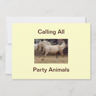 ¡Llamando a todos los animales Fiestas! Invitacion