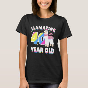 Llamando a una camiseta de 40 años Llama
