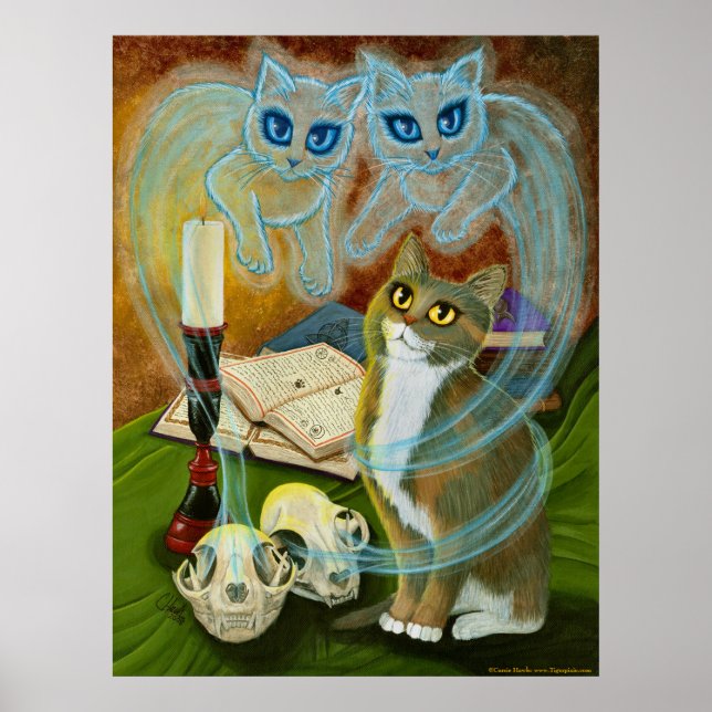 Llamando a viejos amigos y Poster de arte de gatos (Frente)