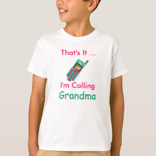 Llamando camiseta de nietos de abuela