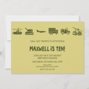 Llamar A Las Tropas A La Atención Invitación De Cu