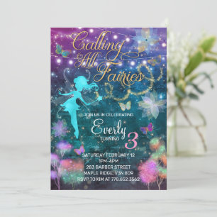 Llamar a todas las Fe Invitación de Cumpleaños
