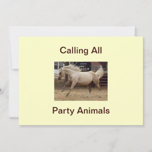 Llamar a todas las invitaciones de animales Fiesta