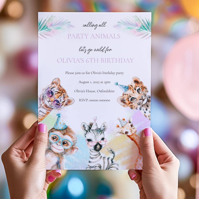 Llamar a todos los animales Fiestas Invitación de  (Subido por el creador)