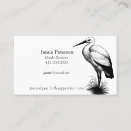 Llamar por la cigüeña a las tarjetas de presentaci