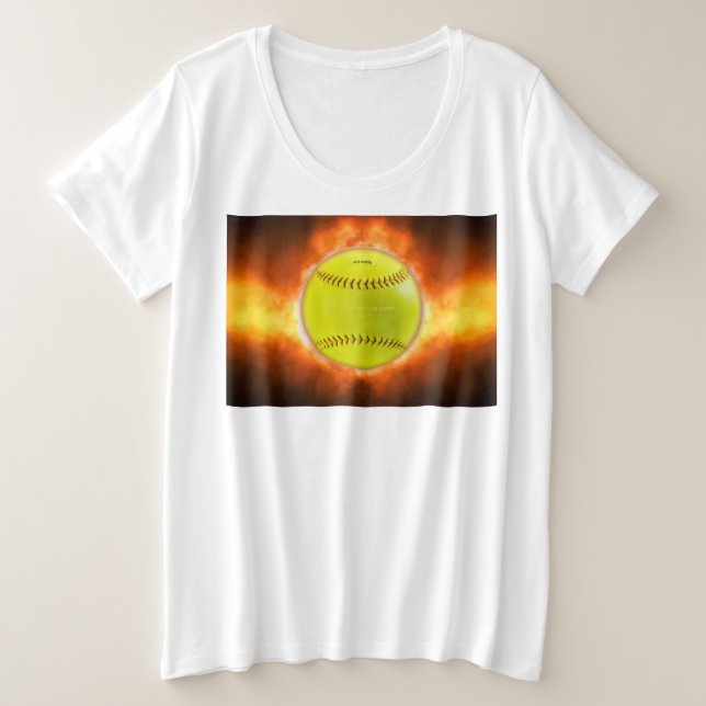 Llamas de baloncesto de softball amarillo de Slipp (Anverso del diseño)