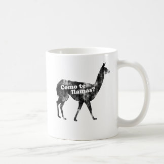 ¿Llamas del te de Como? Taza de café
