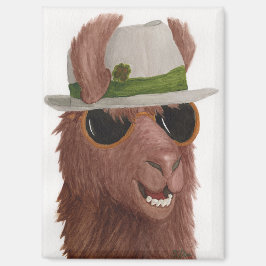 Llamas en sombras: imán de marzo 2.5"x3.5"