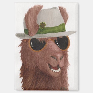 Llamas en sombras: imán de marzo 2.5"x3.5"