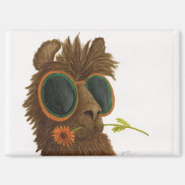 Llamas en sombras: mayo imán 3.5"x2.5"