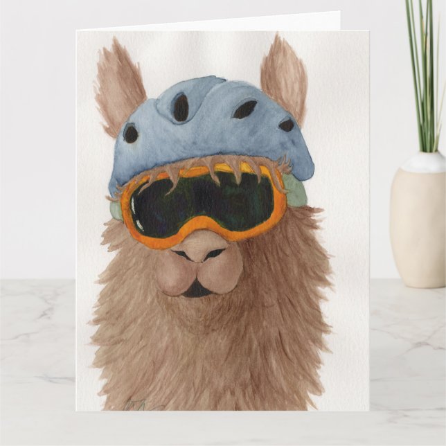 Llamas en sombras: Tarjeta de saludo de enero de 8 (Anverso)