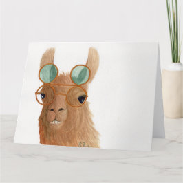 Llamas en sombras: Tarjeta de saludo de setiembre