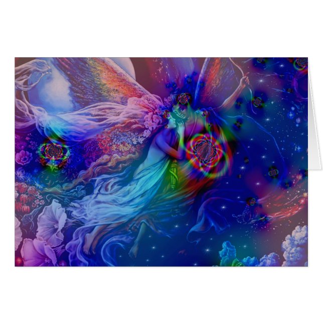 Llamas gemelas elevándose al cielo (Anverso (Horizontal))