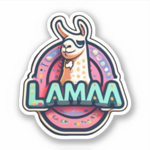 Llamas y risas decoran con Pegatinas de Llama