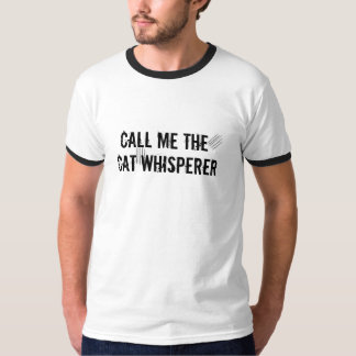 Llámeme el Whisperer del gato camiseta unisex