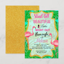 Llamemos a las damas por la noche a la invitación