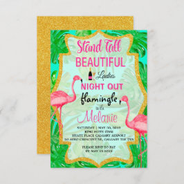 Llamemos a las damas por la noche a la invitación