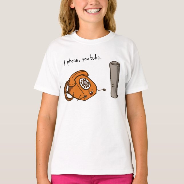 Llamo, tubo. Camiseta (Anverso)