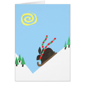 Llano del conejito del esquí