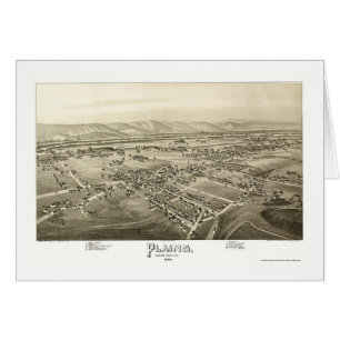 Llanos, mapa panorámico del PA - 1892