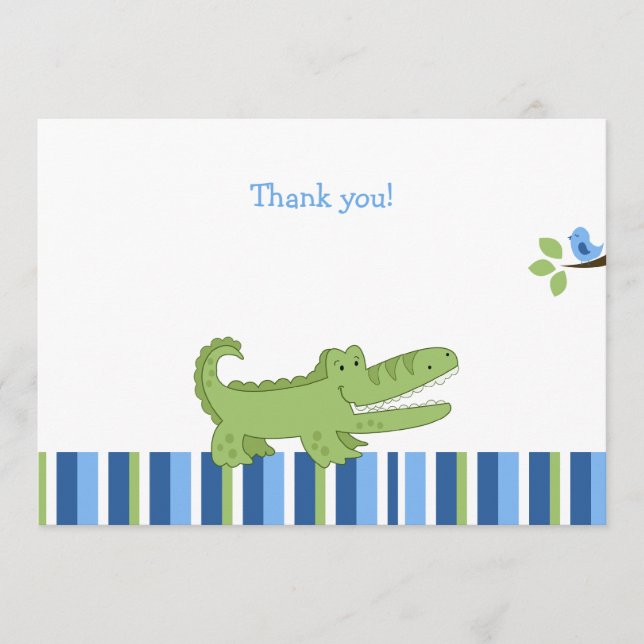 Llanto de ligamento Nota de agradecimiento - Azul/ (Anverso)