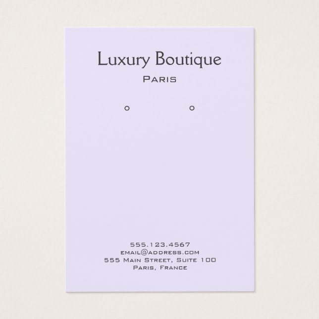 Llanto Mínimo pálido Lililac Joyería Pantalla de r (Frente)