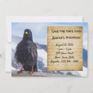Llanura de Invitación de cumpleaños Guardar la tar
