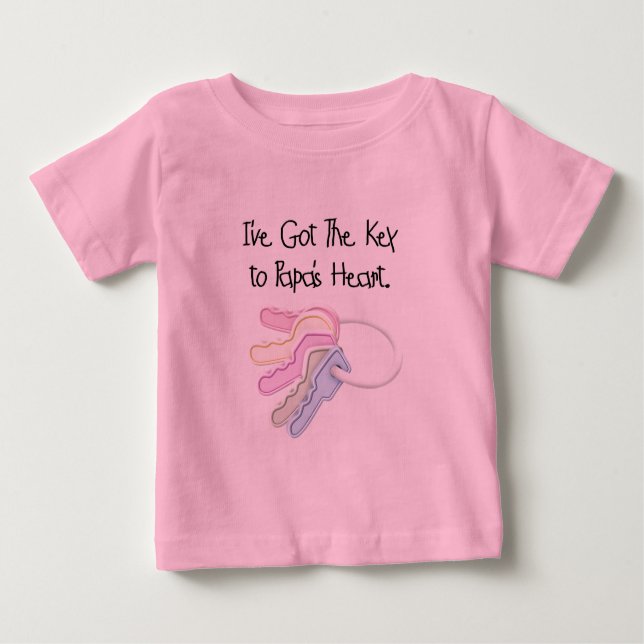 Llave a camisetas y regalos del corazón de papá (Anverso)