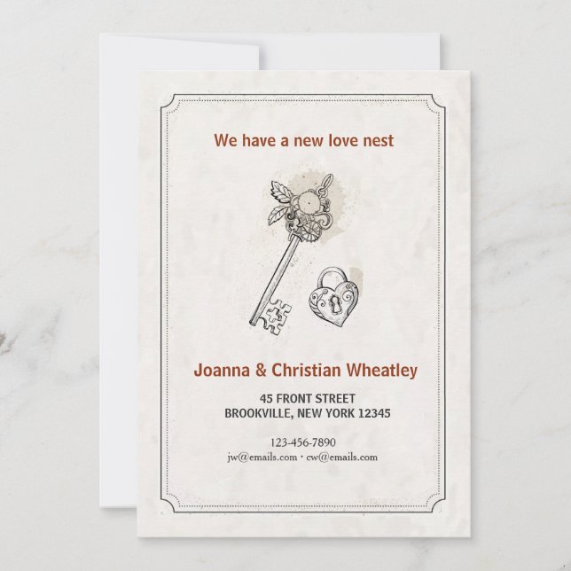 Llave a mi Corazón Anuncio de Nueva Casa (Anverso)