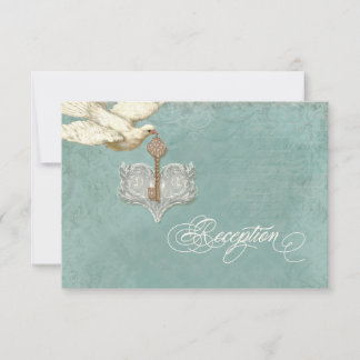 Llave a mi corazón, invitación a tarjeta de recepc