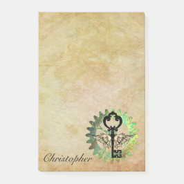 Llave alada Steampunk y notas posteriores a la rue
